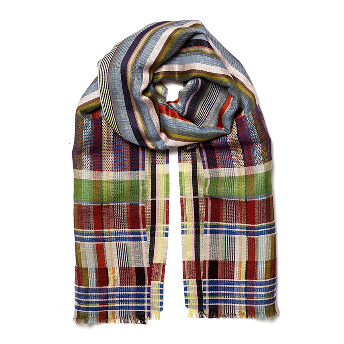 Wallace and Sewell Mason Linen and Silk Scarf Eleish Van Breems Home
