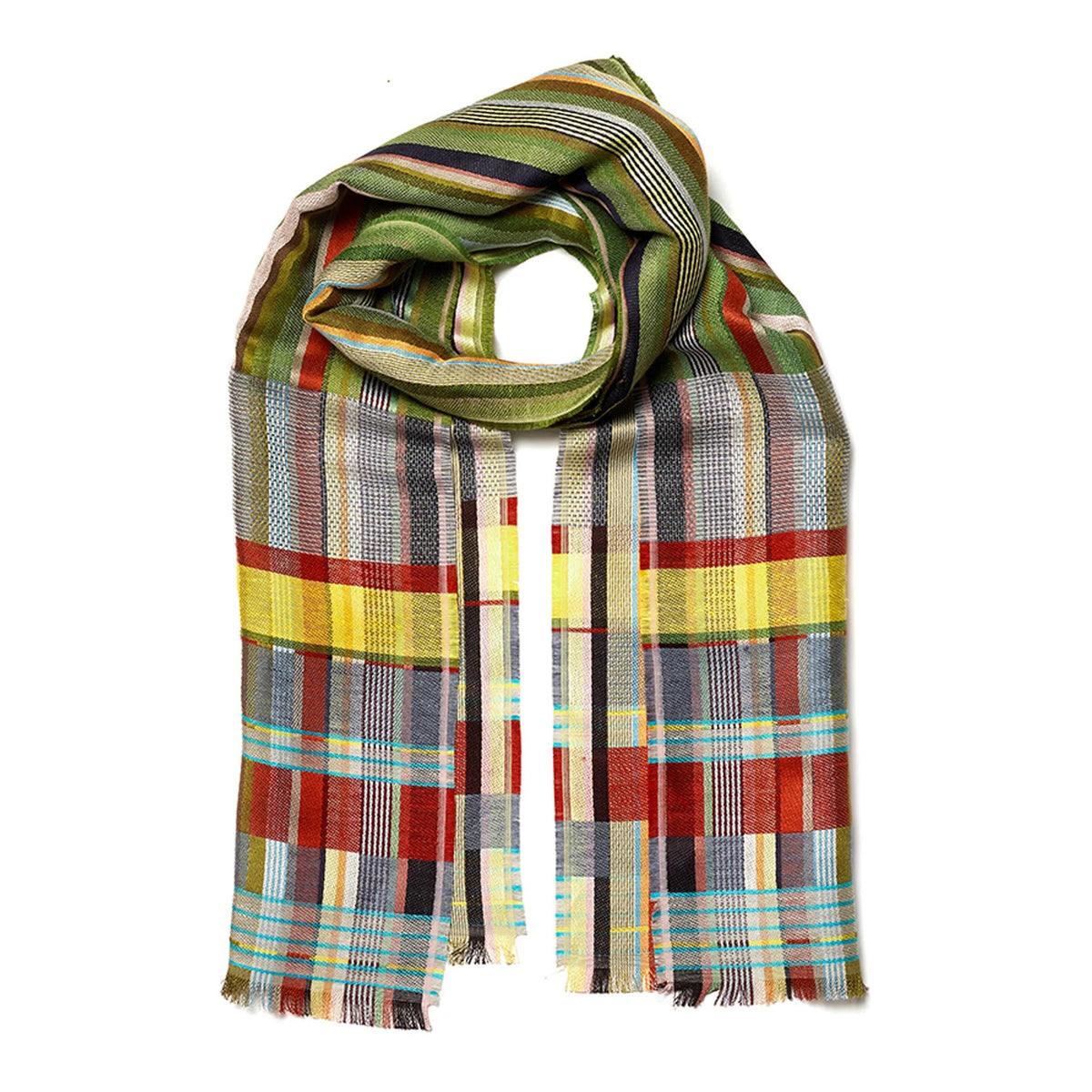 Wallace and Sewell Mason Linen and Silk Scarf Eleish Van Breems Home