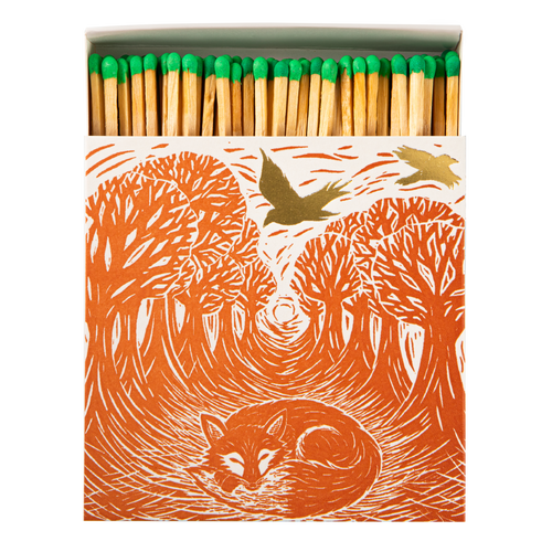 Woodland Fox Square Matchbox