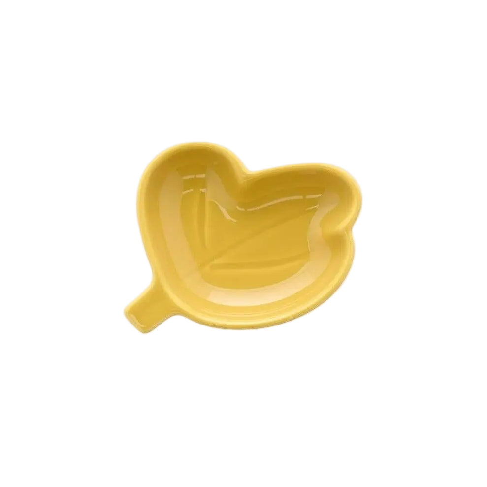 Marimekko Kukasta Kukkaan Shaped Plate in Ochre Eleish Van Breems Home