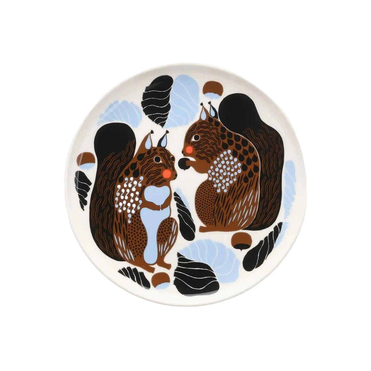 Marimekko Oiva / Kurre Plate 8" with Blue Eleish Van Breems Home