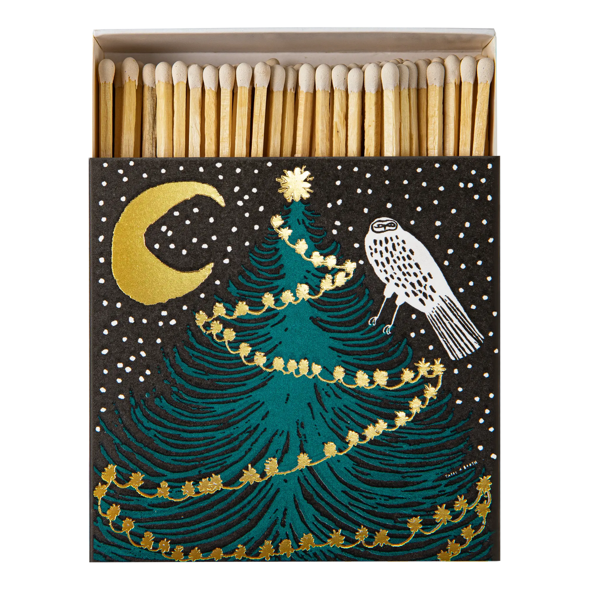Owl, Moon and Tree Square Matchbox Eleish Van Breems Home