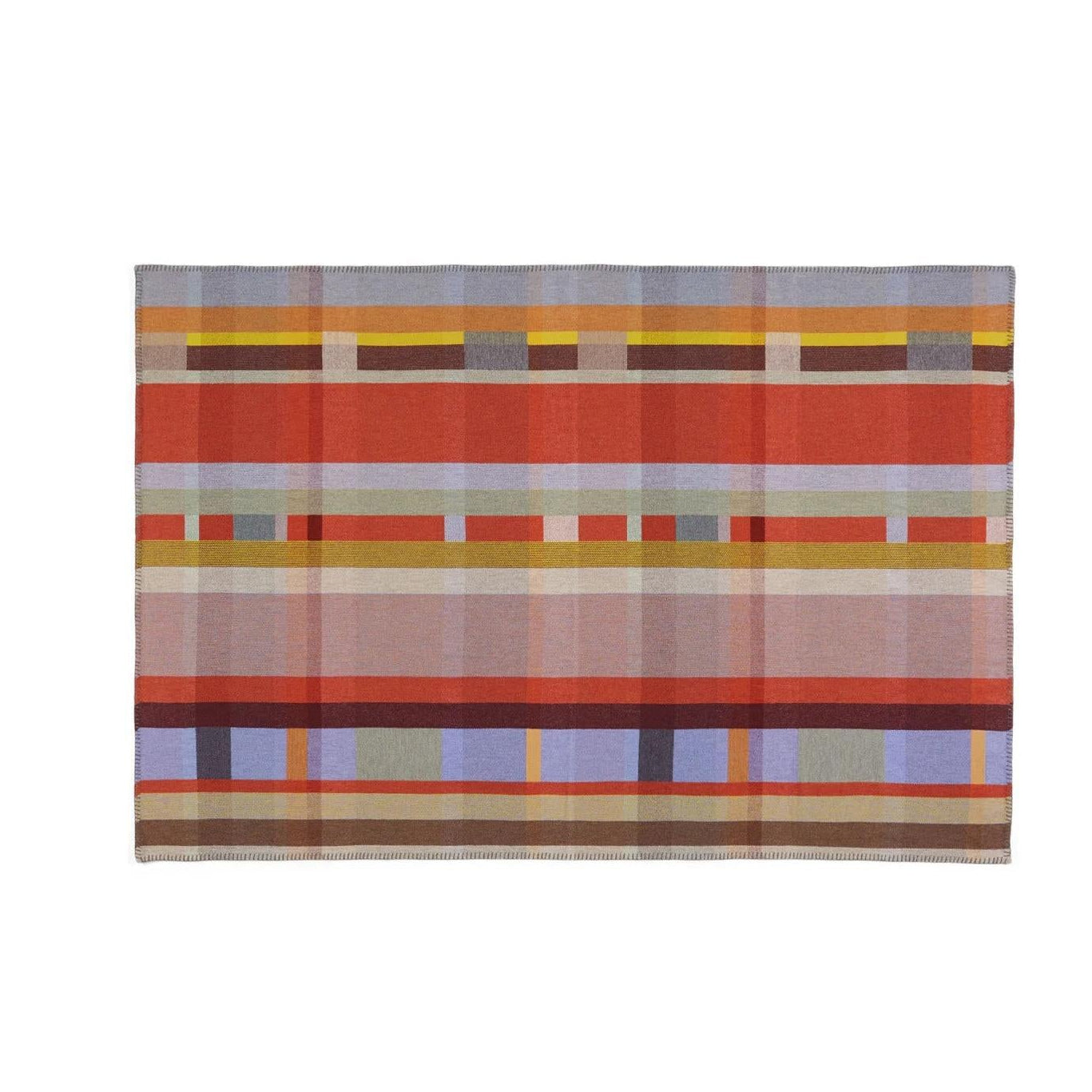 Wallace and Sewell Large Lambswool Block Throws Eleish Van Breems Home