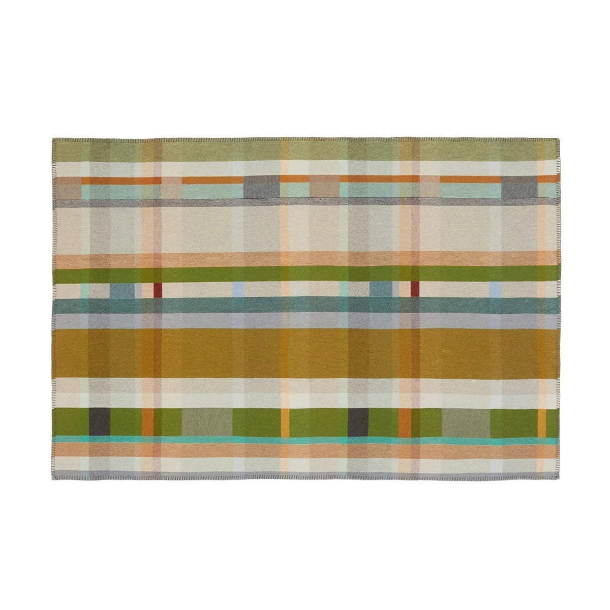 Wallace and Sewell Large Lambswool Block Throws Eleish Van Breems Home