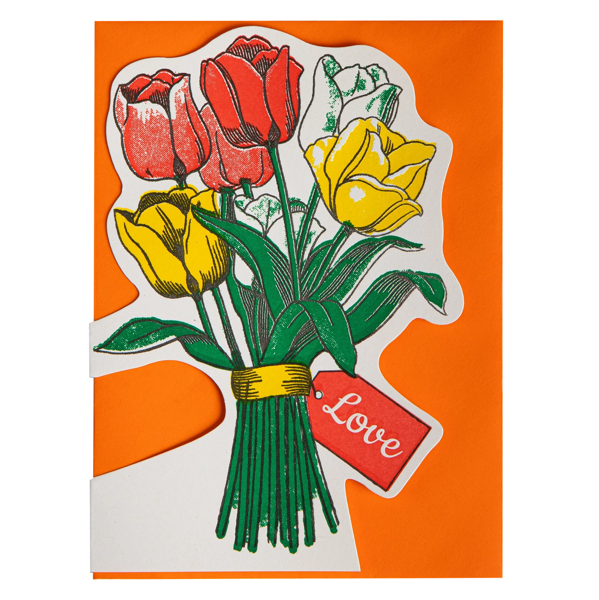 Tulips Cut Out Greeting Card Eleish Van Breems Home