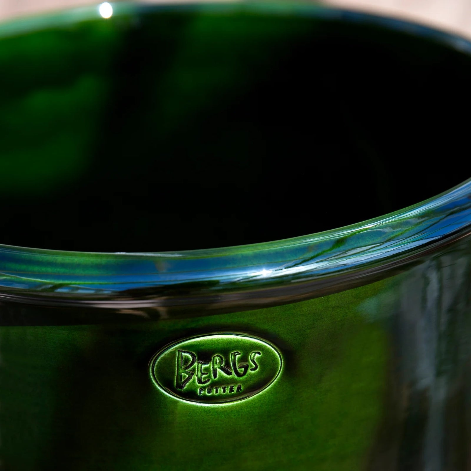 Modena Emerald Green Glazed Cachetpot Eleish Van Breems Home