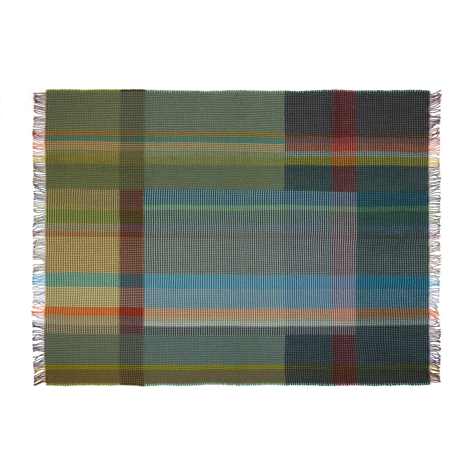 Wallace and Sewell Large Lambswool Honeycomb Throw Eleish Van Breems Home