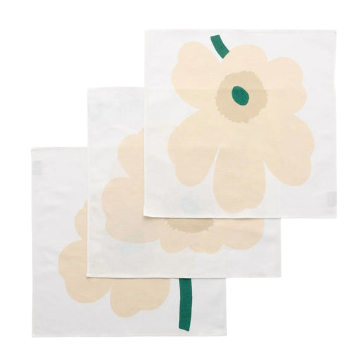 Marimekko Unikko Fabric napkin 3 pcs, Sand