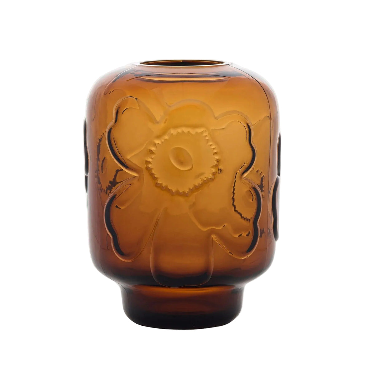 Marimekko Unikko Glass Vase, Cognac Eleish Van Breems Home
