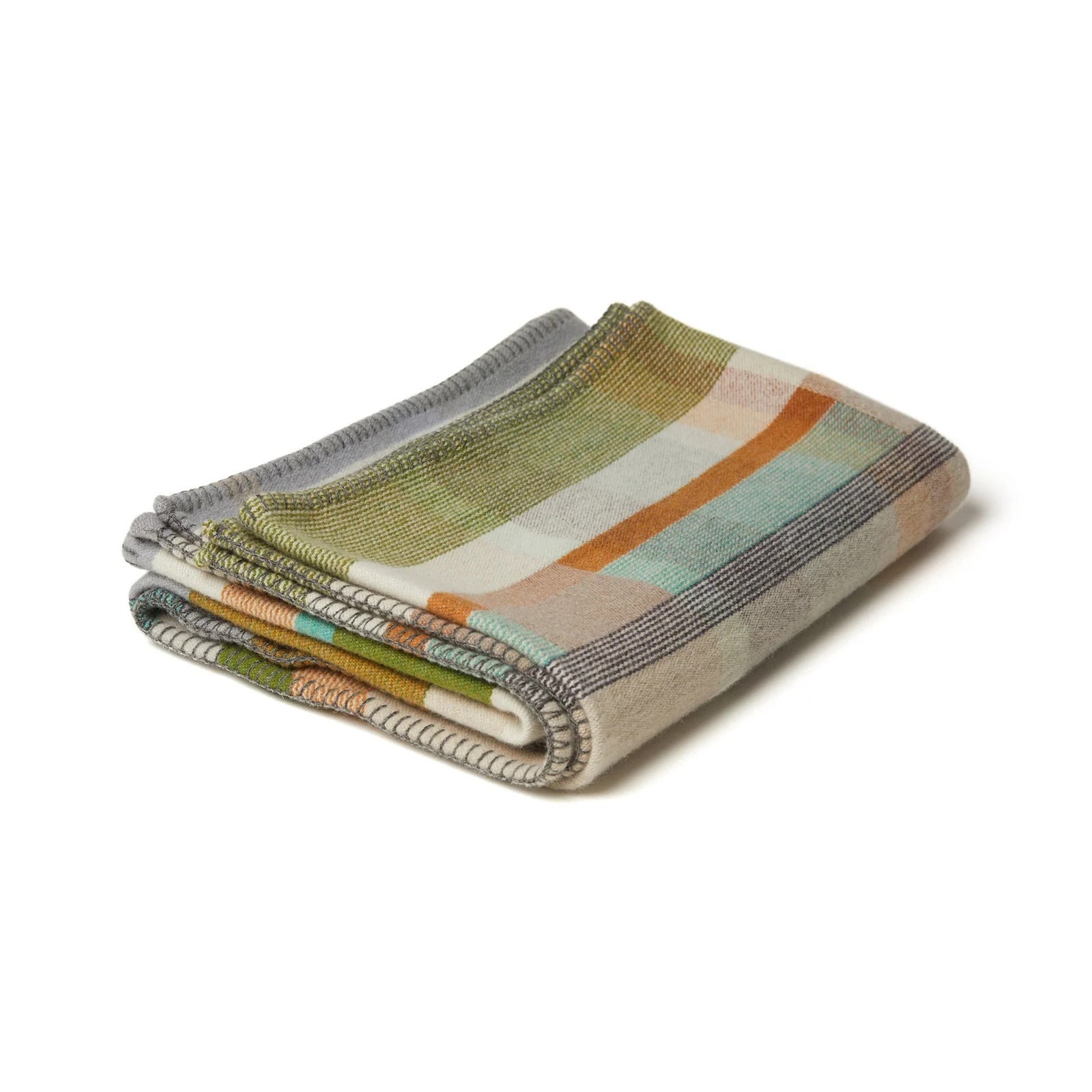 Wallace and Sewell Large Lambswool Block Throws Eleish Van Breems Home