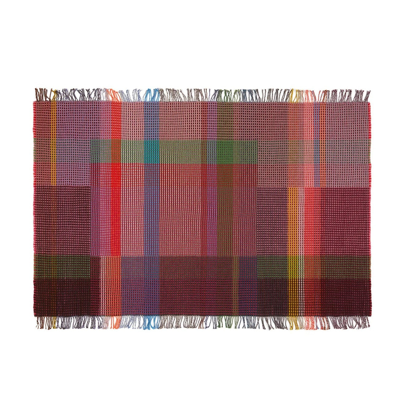 Wallace and Sewell Large Lambswool Honeycomb Throw Eleish Van Breems Home