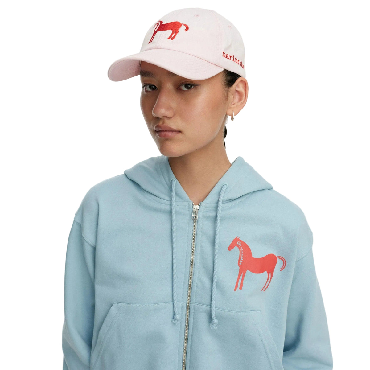 Marimekko Auvo Musta Tamma Kioski Cap, Pink Eleish Van Breems Home