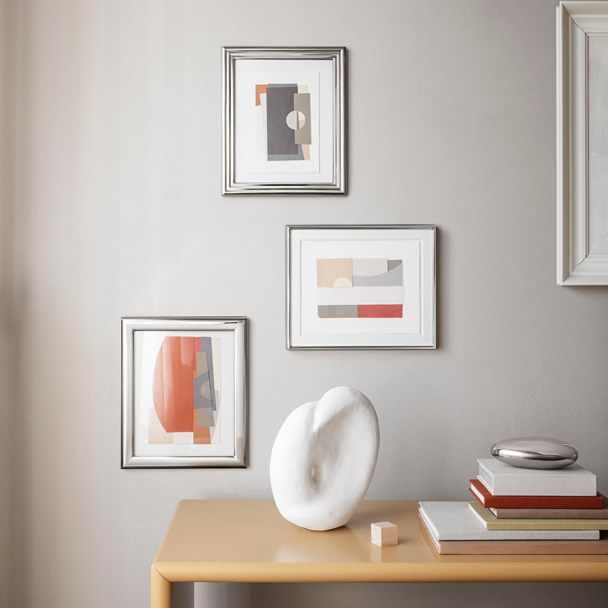 Georg Jensen Modern Stainless Steel Picture Frame 10" x 8" Eleish Van Breems Home