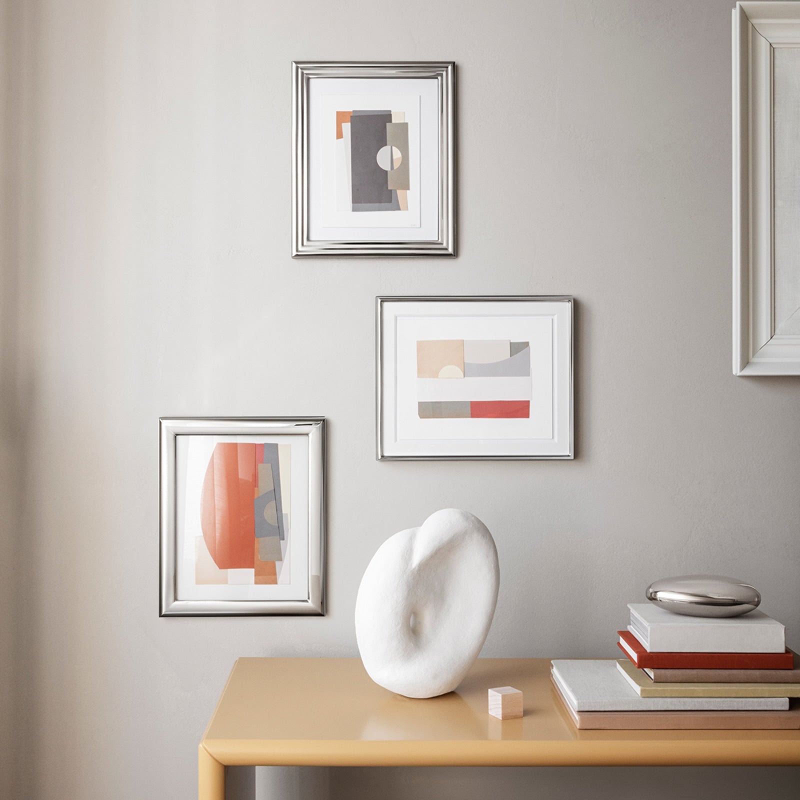 Georg Jensen Modern Stainless Steel Picture Frame 10" x 8" Eleish Van Breems Home