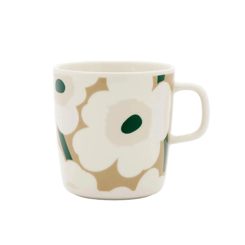Marimekko Oiva / Unikko Mug, Beige and Sand