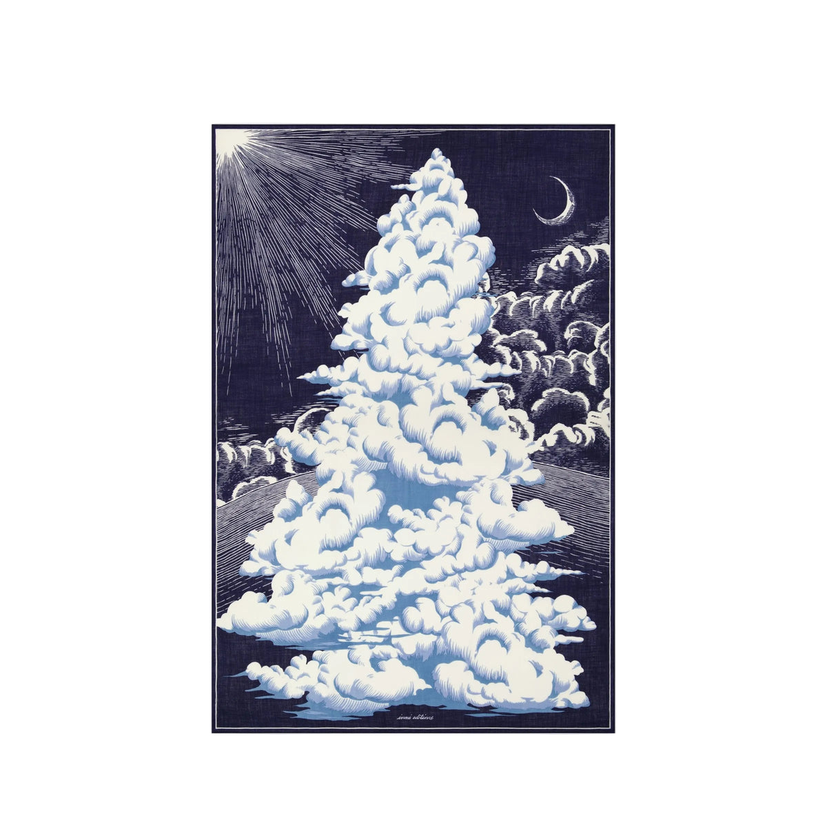 Inoui Editions Scarf Hiver, Navy Eleish Van Breems Home