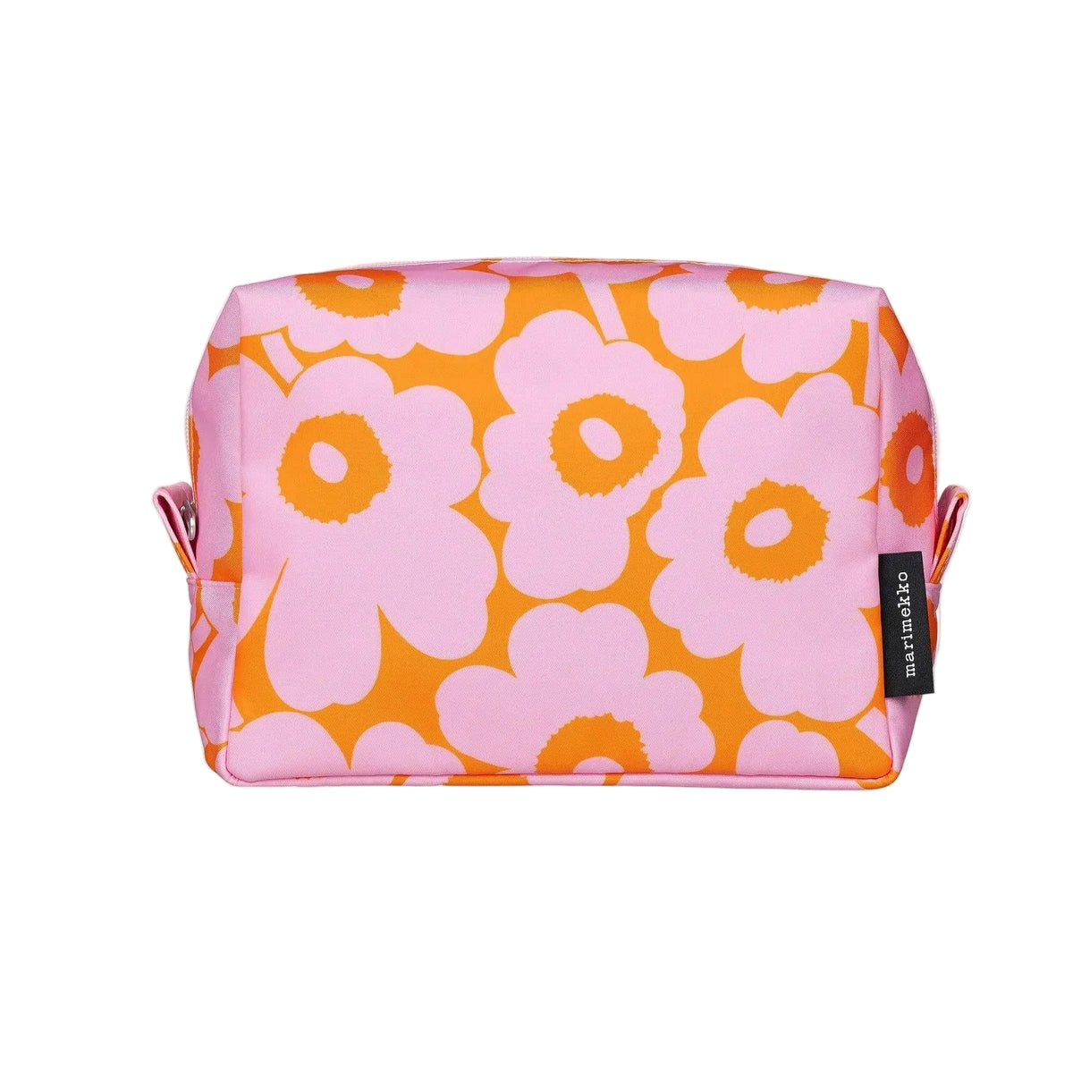 Marimekko Vilja Mini Unikko Cosmetic Bag Pink and Orange Eleish Van Breems Home