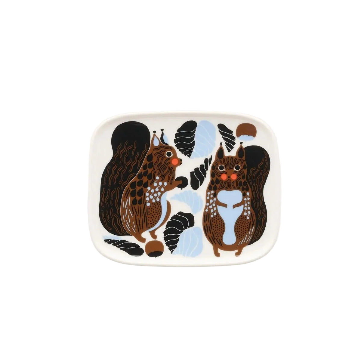 Marimekko Oiva / Kurre Snack Plate with Blue Eleish Van Breems Home