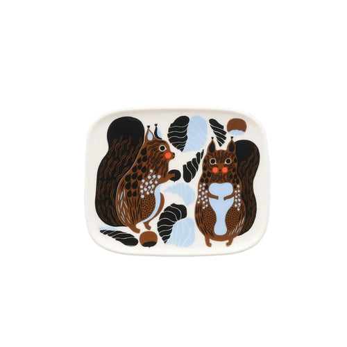 Marimekko Oiva / Kurre Snack Plate with Blue