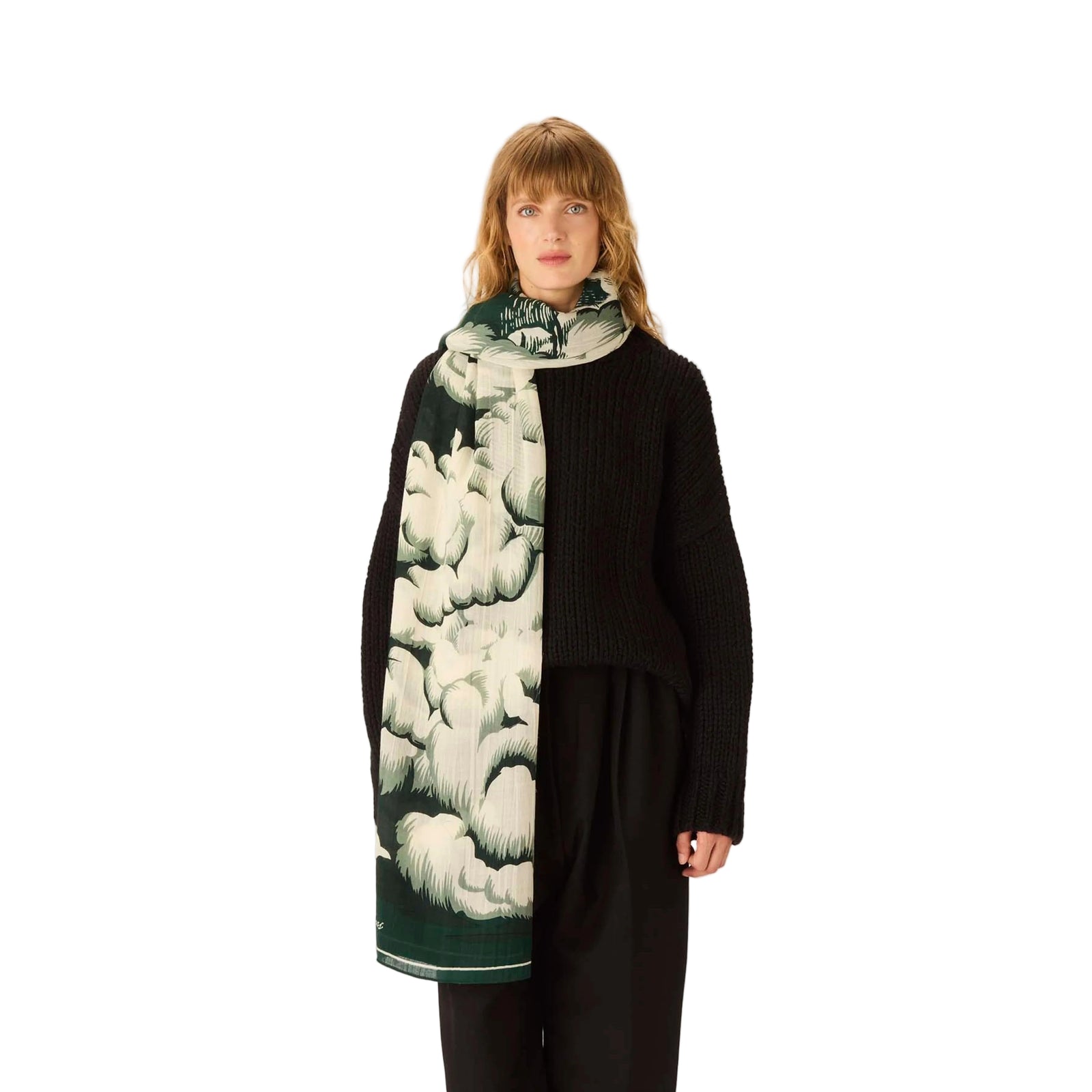Inoui Editions Scarf Hiver, Navy Eleish Van Breems Home