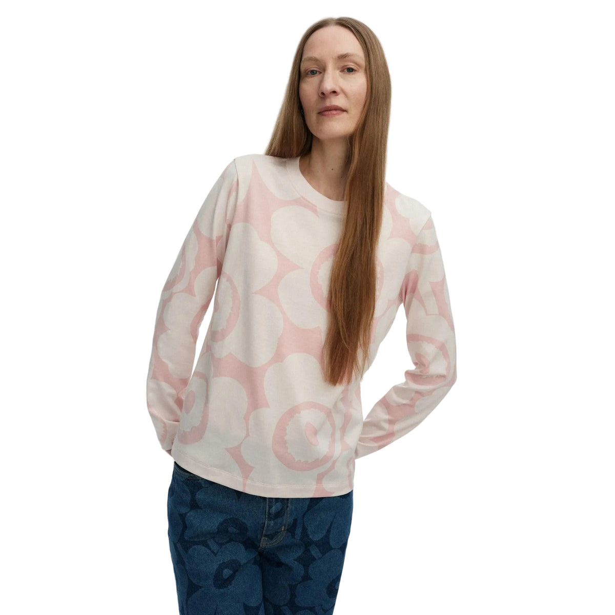Marimekko Sekunti Unikko Jersey Shirt, Pink Eleish Van Breems Home