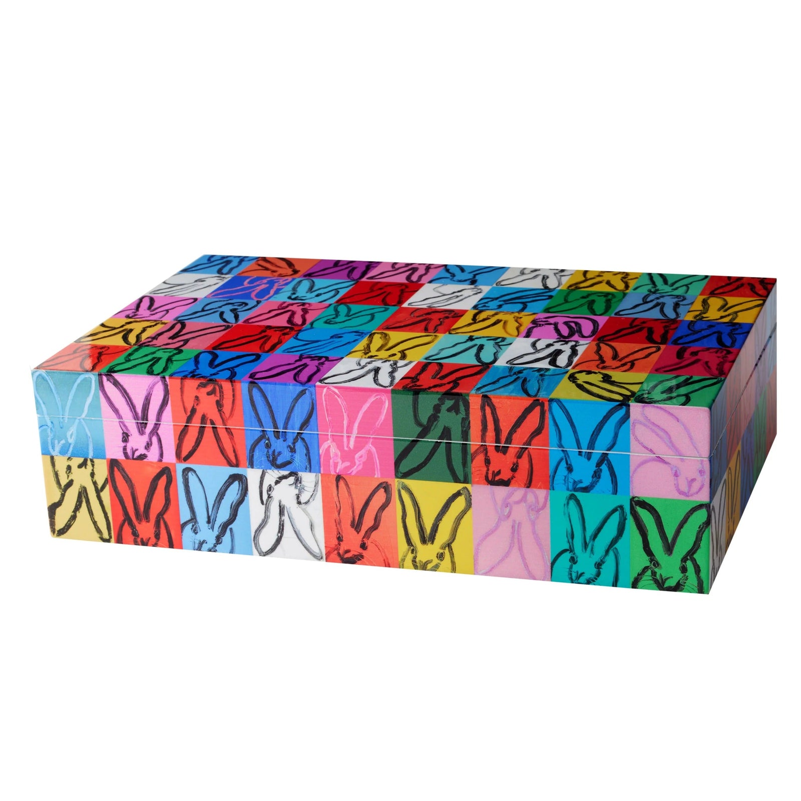 Hunt Slonem Rabbit Rabbit Lacquer Box Eleish Van Breems Home