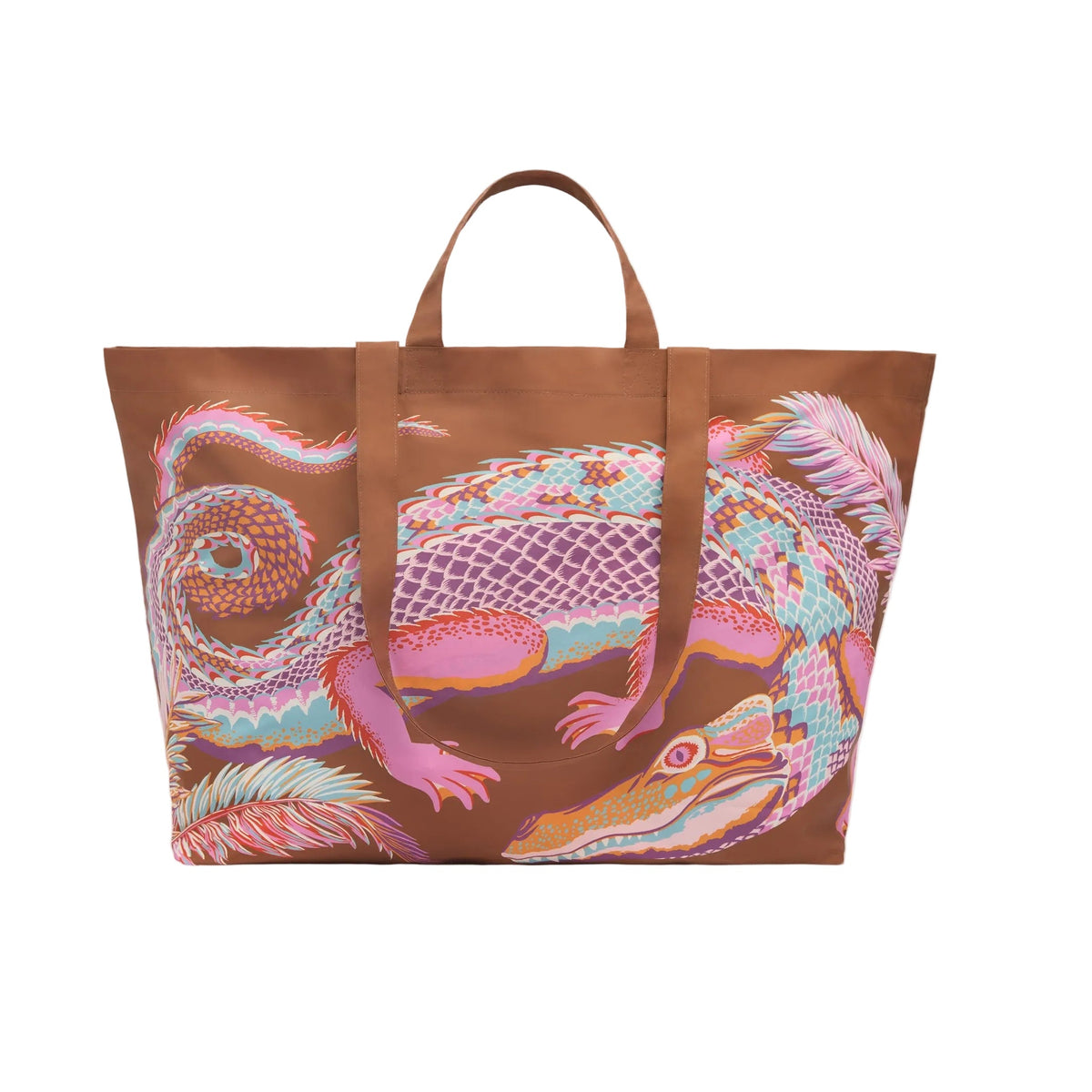 Inoui Editions Croco Maxi Shopper Bag, Caramel Eleish Van Breems Home