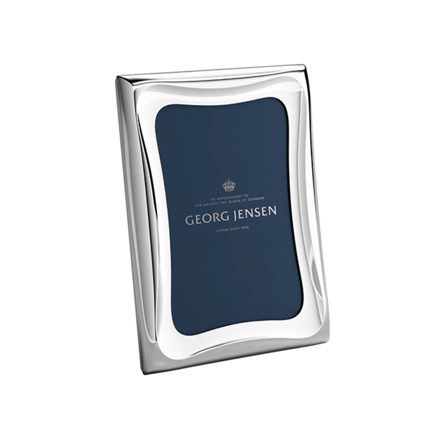 Georg Jensen Small Cobra Stainless Steel Picture Frame 4" x 6" Eleish Van Breems Home