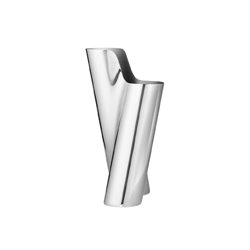 George Jensen Lituus Stainless Steel Vase, Small