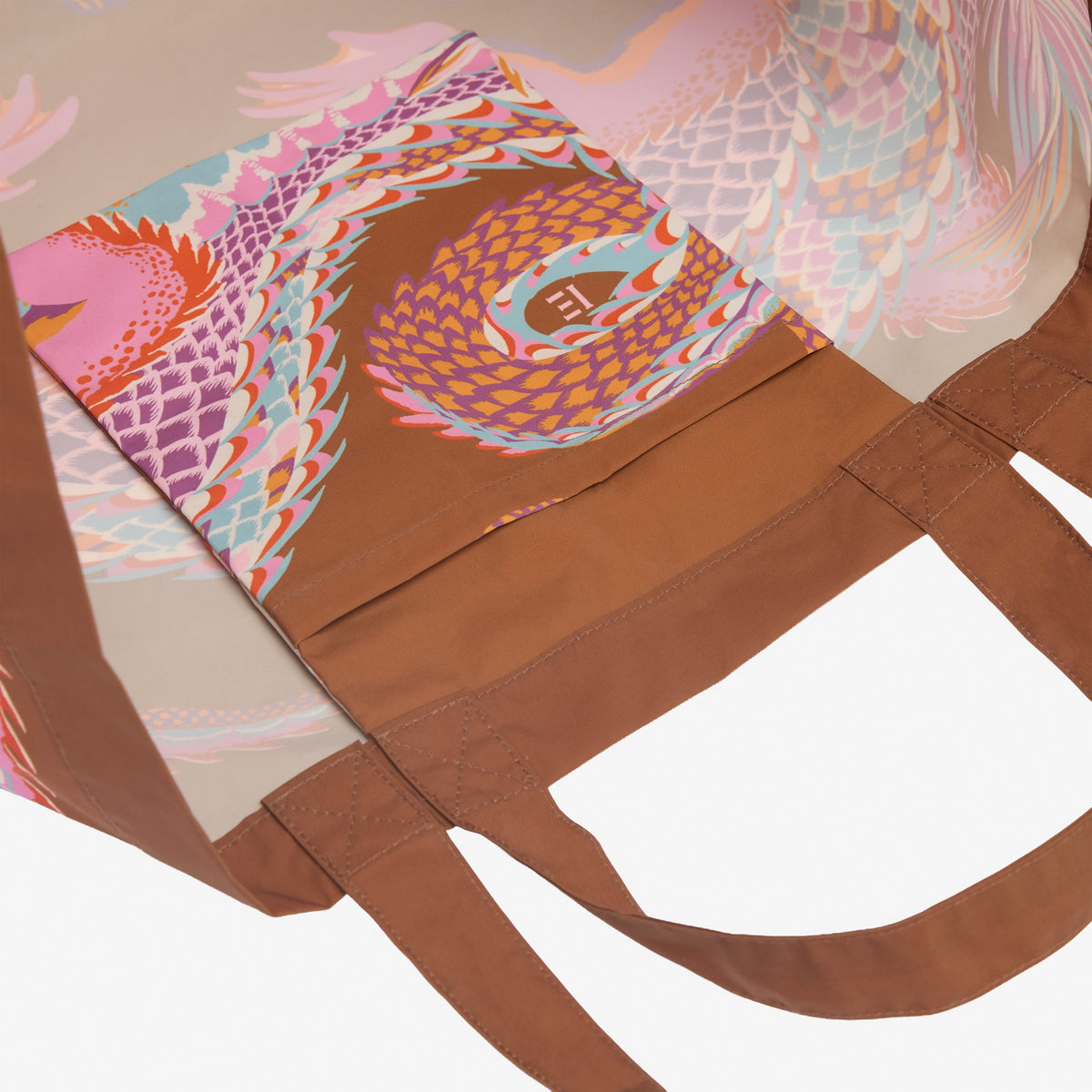Inoui Editions Croco Maxi Shopper Bag, Caramel Eleish Van Breems Home