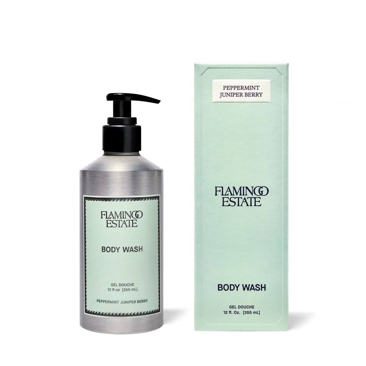Flamingo Estate Peppermint Juniper Berry Body Wash with Pump Eleish Van Breems Home