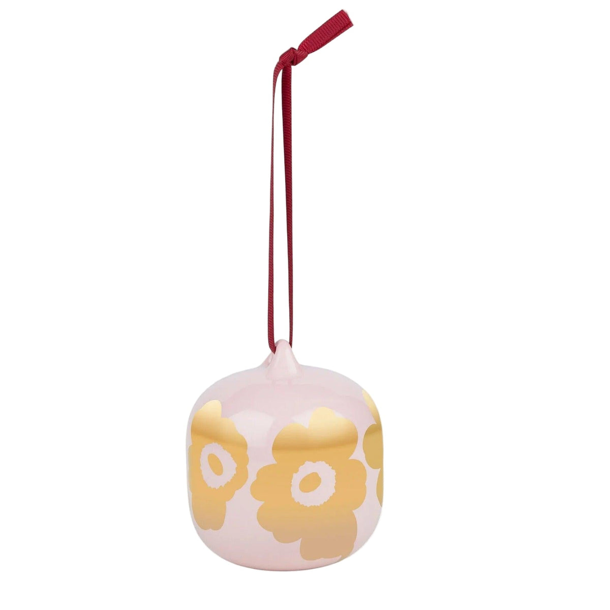 Marimekko Unikko Collectible Ornament, Pink &amp; Gold Eleish Van Breems Home