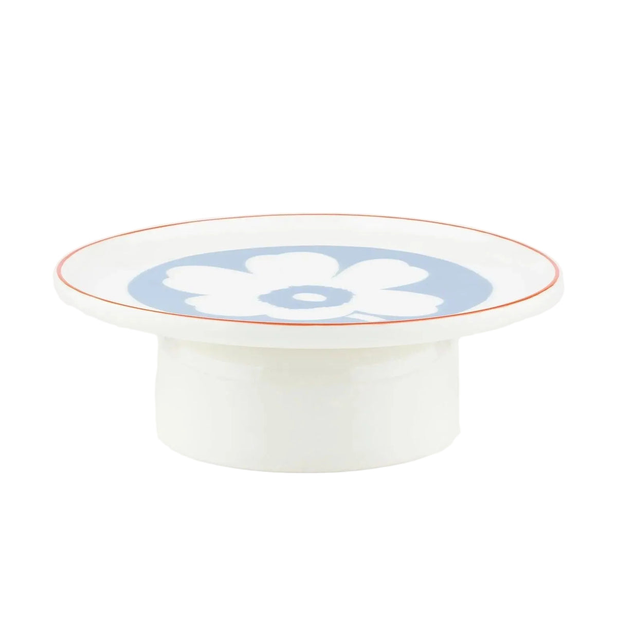 Marimekko Oiva / Unikko Serving Dish with Pedestal 9.5" Eleish Van Breems Home