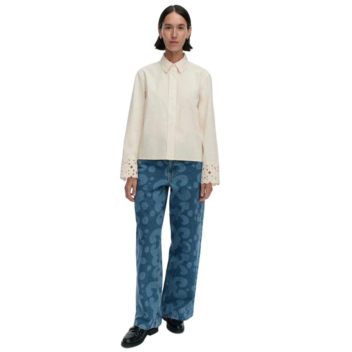 Marimekko Etevyys Keidas Blouse, Off-White Eleish Van Breems Home