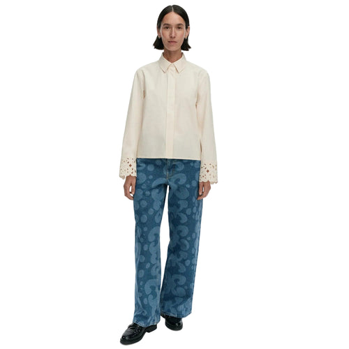 Marimekko Etevyys Keidas Blouse, Off-White