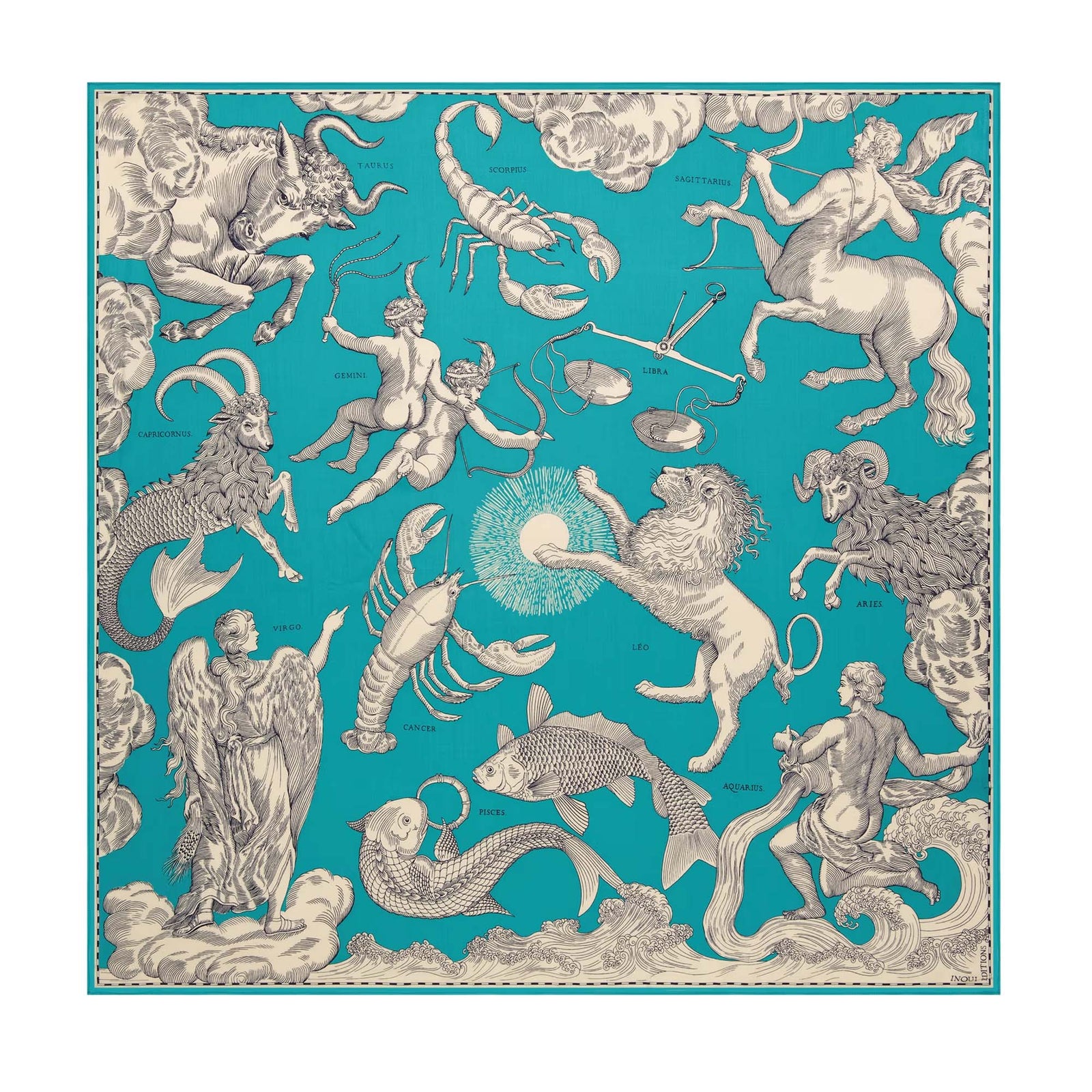 Square Scarf, Astrologie Emerald Eleish Van Breems Home