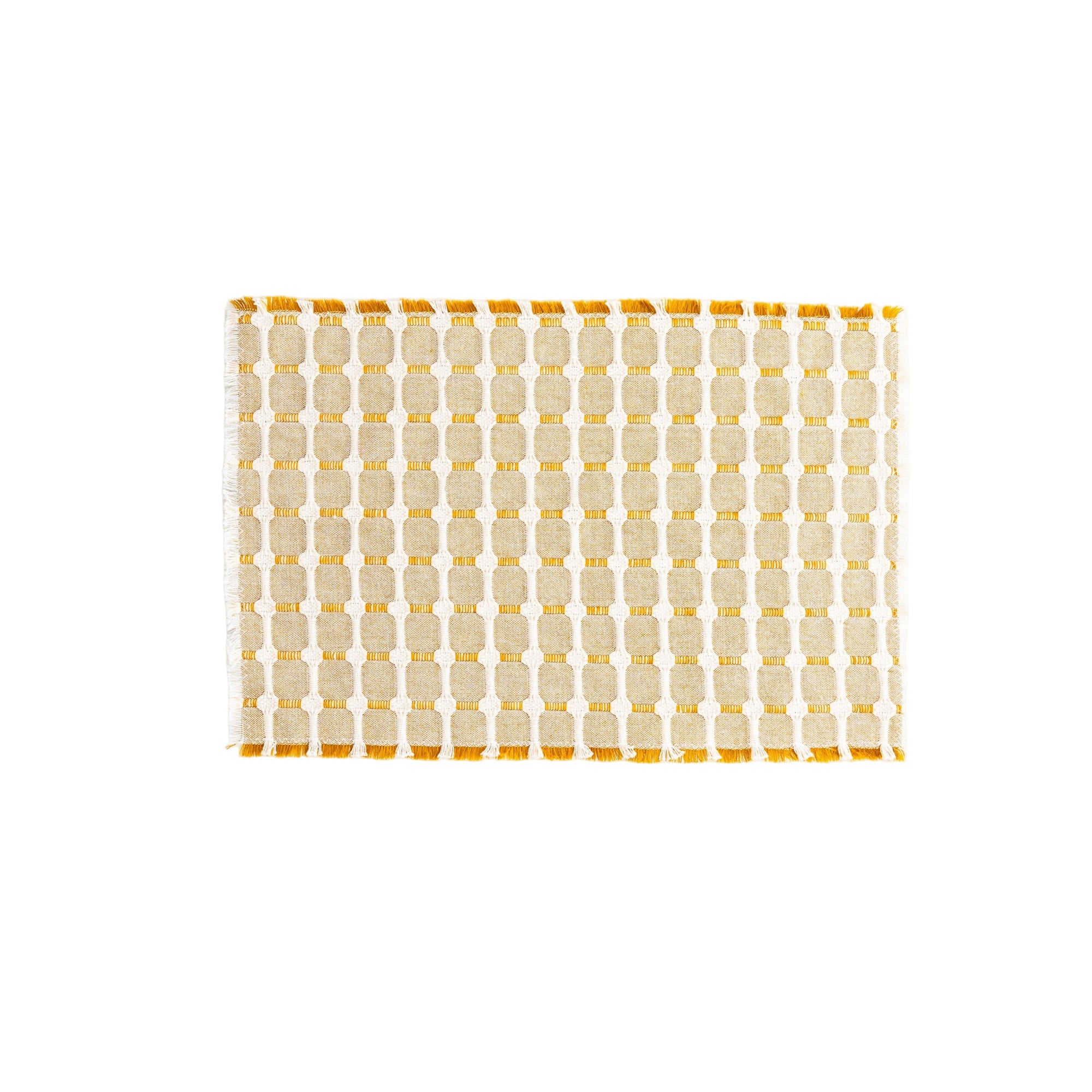 Hopsack Simple Fringe Placemats, Set of 4 Eleish Van Breems Home