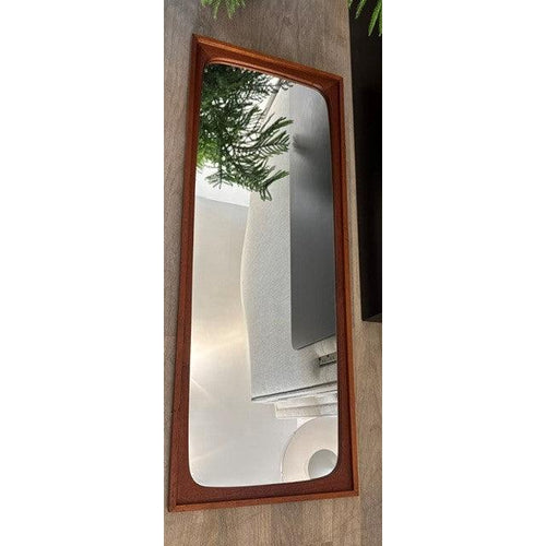 Mid Century Danish Teak Wall Mirror