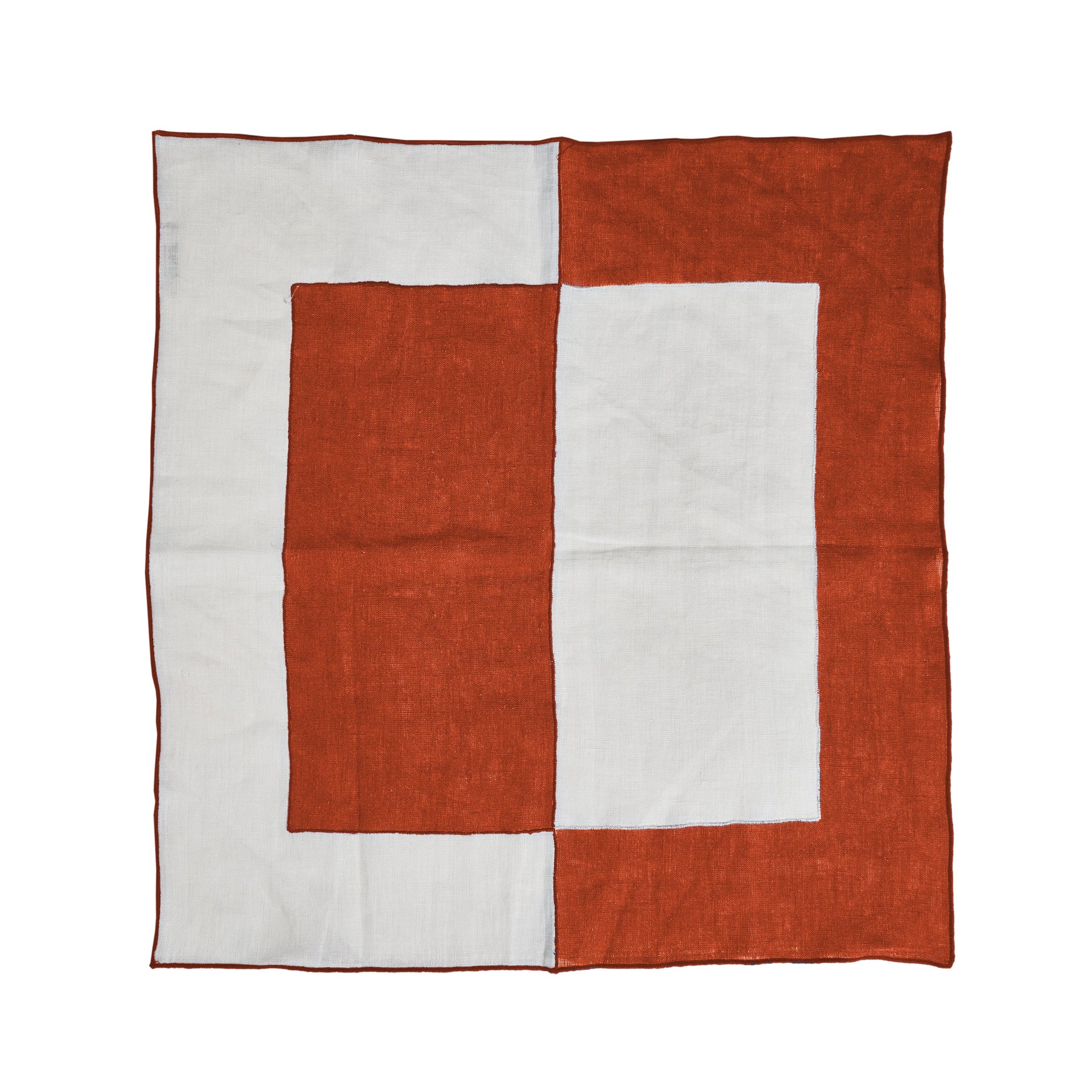 Bauhaus Embroidered Linen Napkins Set of 4 Eleish Van Breems Home