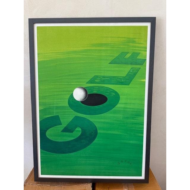 Golf Poster by Satomi ca. 1960 Eleish Van Breems Home