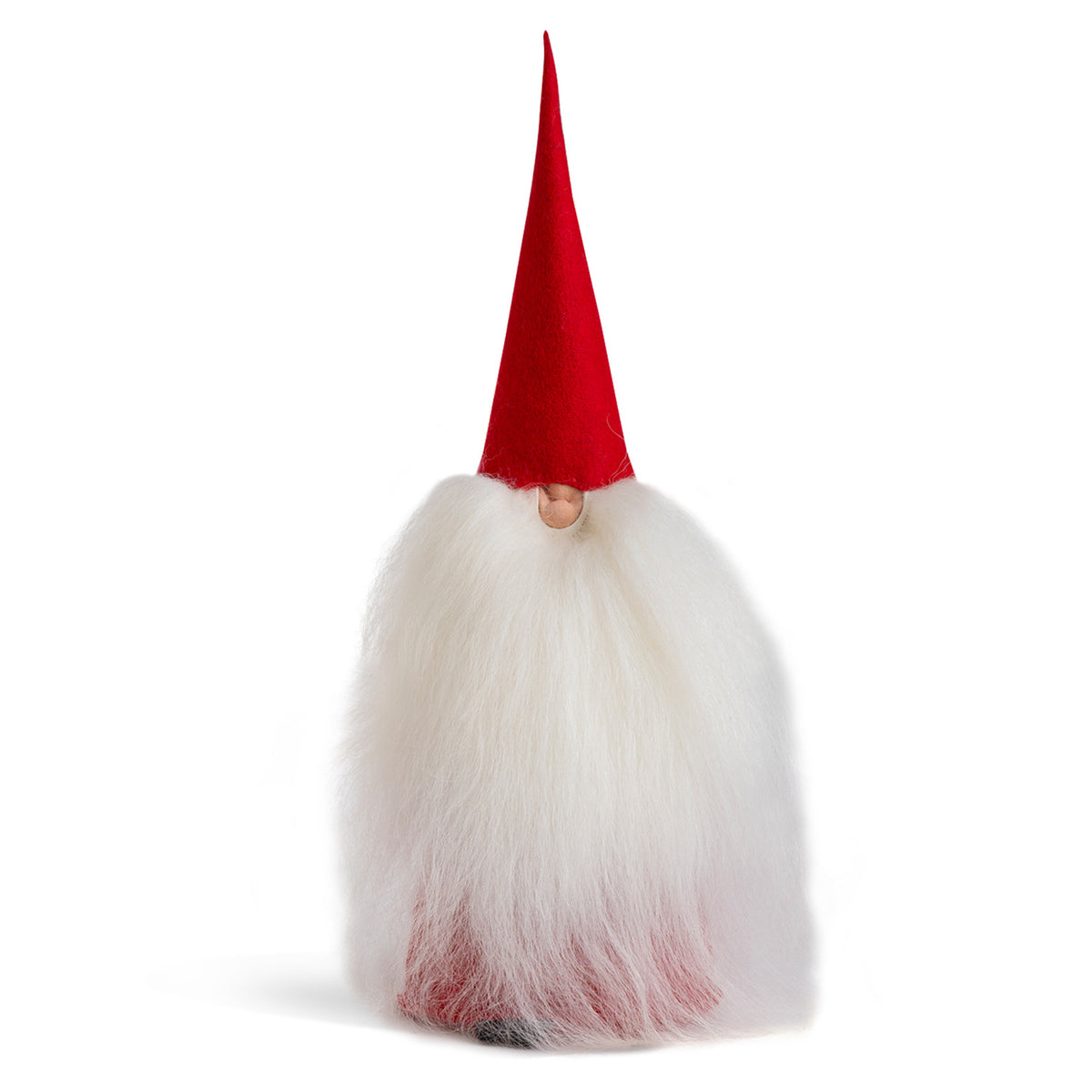 Tomte with Red Cap and Body Red Body W/ Fuzzy White Beard Eleish Van Breems Home