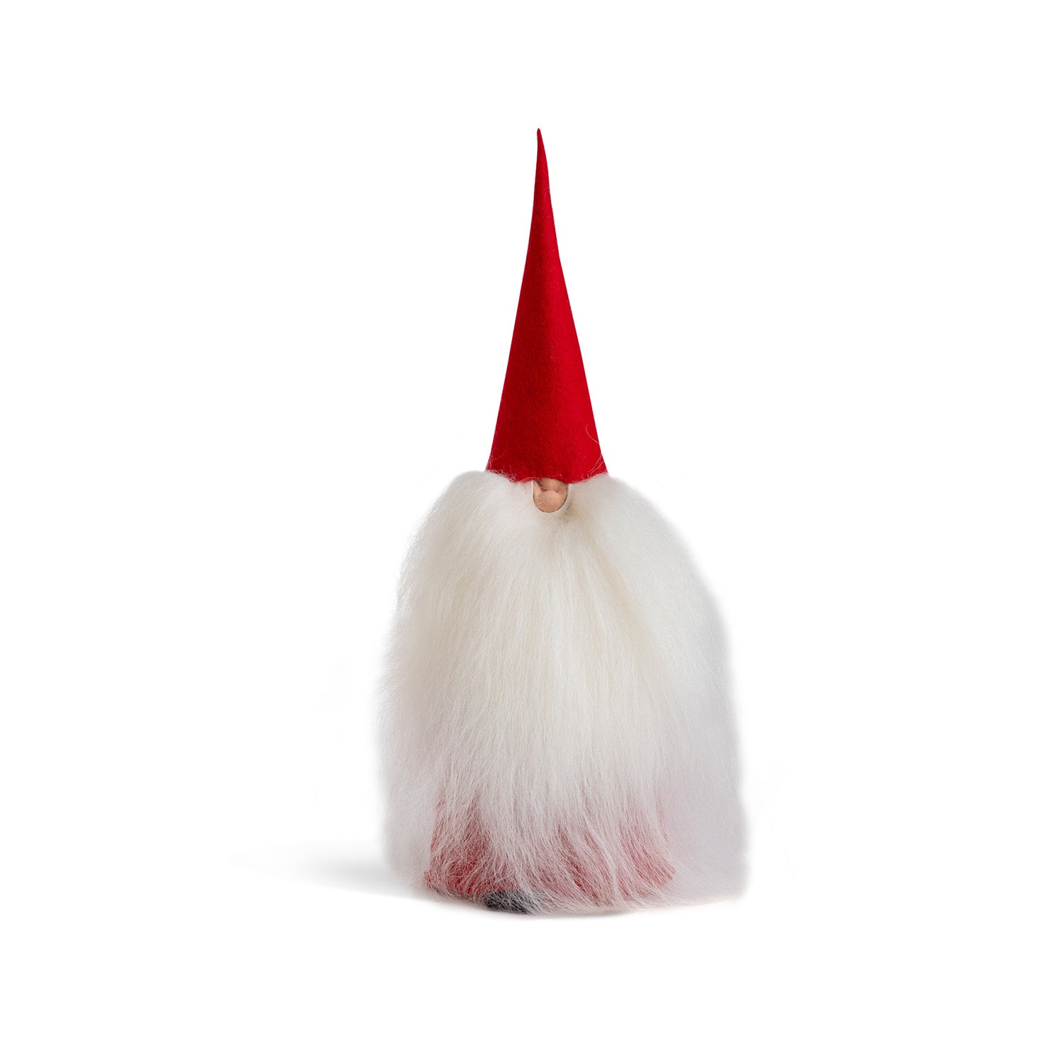 Tomte with Red Cap and Body Red Body W/ Fuzzy White Beard Eleish Van Breems Home