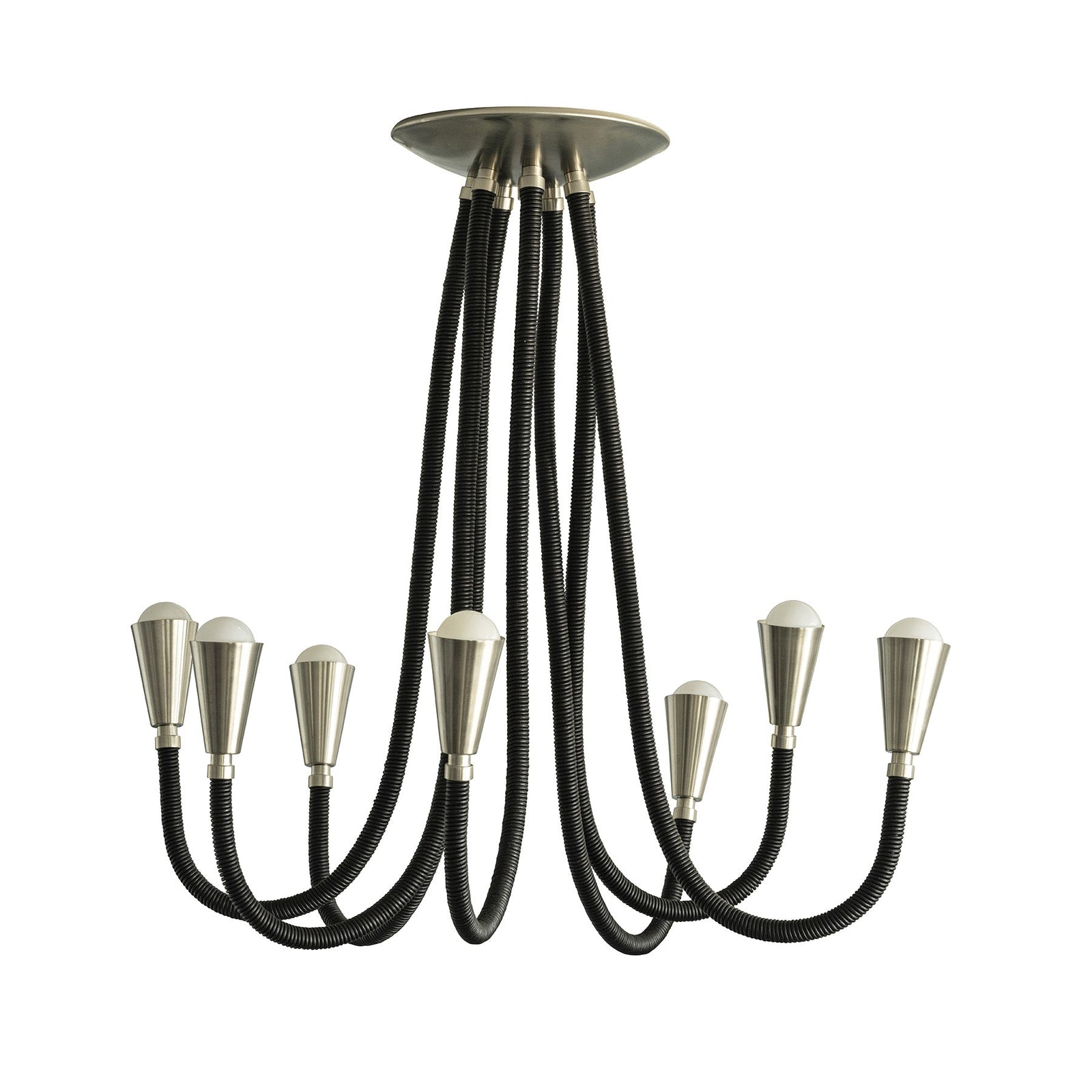 Meander Leather Chandelier 7 Arm Eleish Van Breems Home