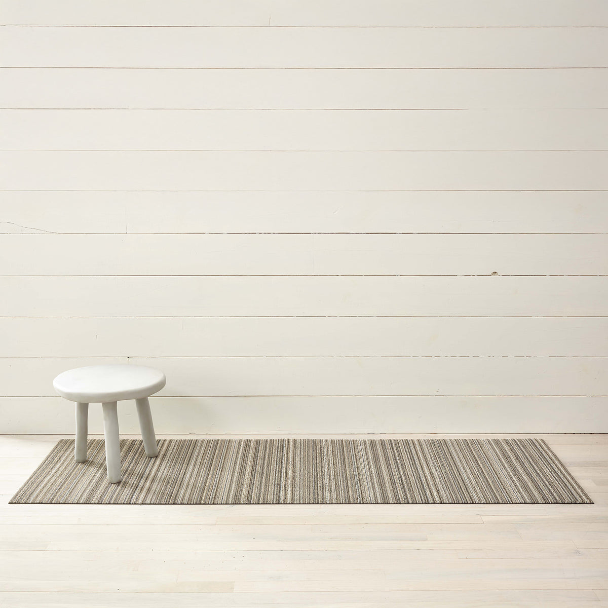 Skinny Stripe Shag Mat, Birch Eleish Van Breems Home