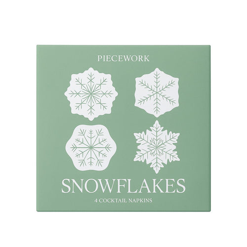 Snowflakes Cocktail Napkins, Set of 4