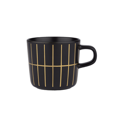 Marimekko Tiiliskivi Black and Gold Cup