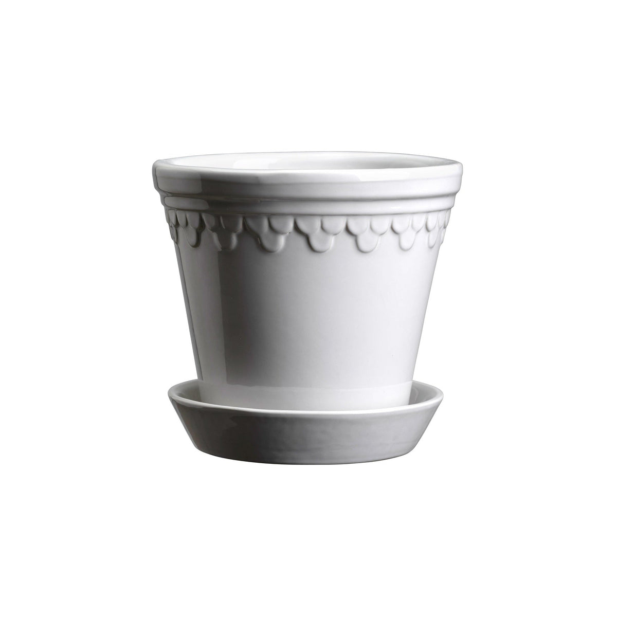 Bergs Potter Københavner Glazed Mineral White, Ø 10 cm Eleish Van Breems Home