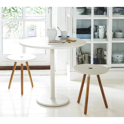 Go Café Pedestal Table in White