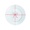 Red Ribbon & Bow Holiday Plate