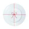 Red Ribbon & Bow Holiday Plate